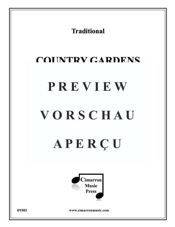 Produktgalerie: Seite 2 von 11 Country Gardens, , Blechbläser Quintett