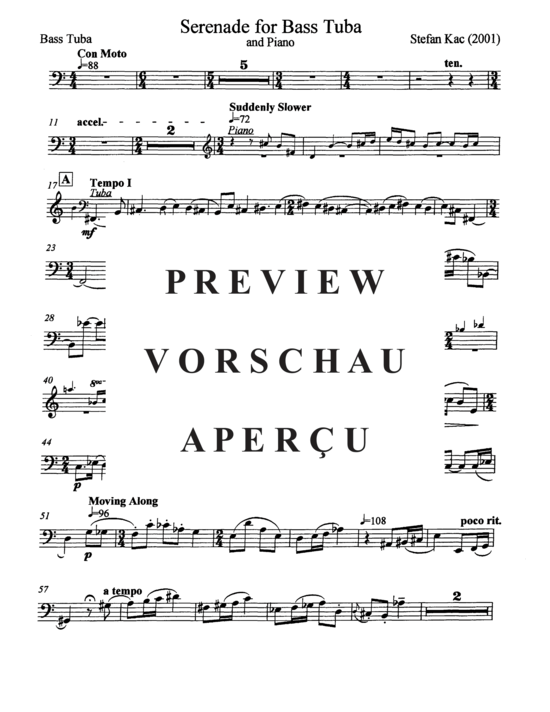 Produktgalerie: Seite 18 von 20 Serenade for Bass Tuba , , (Tuba + Klavier)