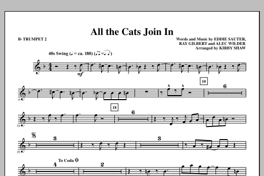 Product picture to: All The Cats Join In - Bb Trumpet 2