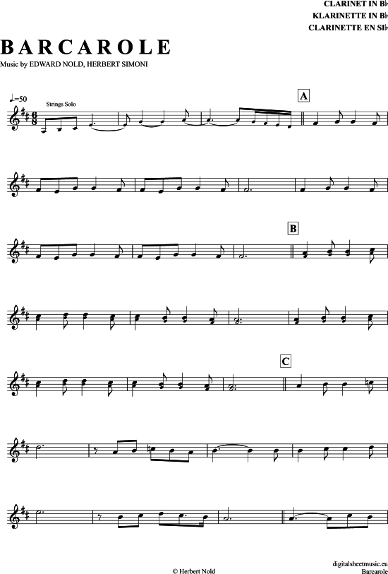 Product picture to: Barcarole Edward Simoni