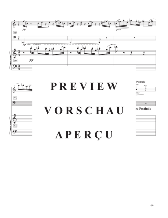 Product gallery: Page 12 of 21 Fugue and Postlude , , (flute, bassoon and piano)