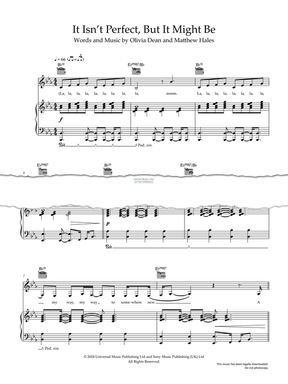 Produktgalerie: Seite 1 von 1 It Isn't Perfect But It Might Be, Olivia Dean, Gesang, Gitarre, Klavier