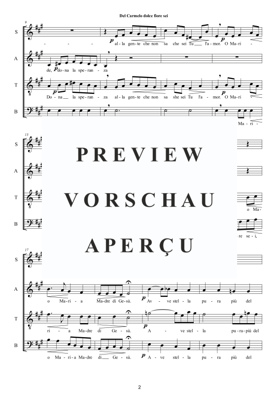 Product gallery: Page 3 of 8 Del Carmelo dolce fiore sei - Motette, , Mixed Choir A Cappella