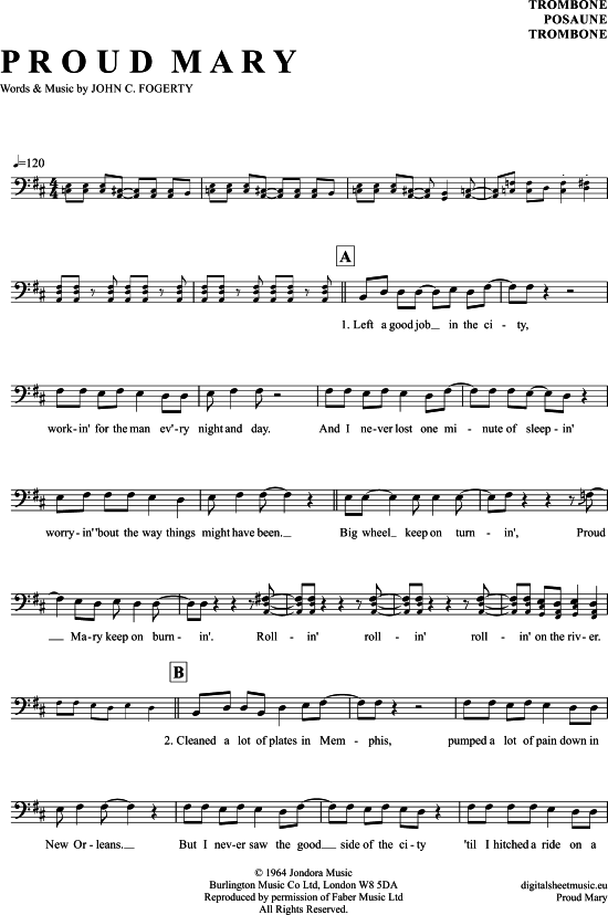 Product picture to: Proud Mary Creedence Clearwater Revival