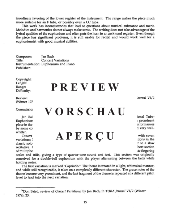 gallery: An Annotated Bibliography , , (Euphonium)
