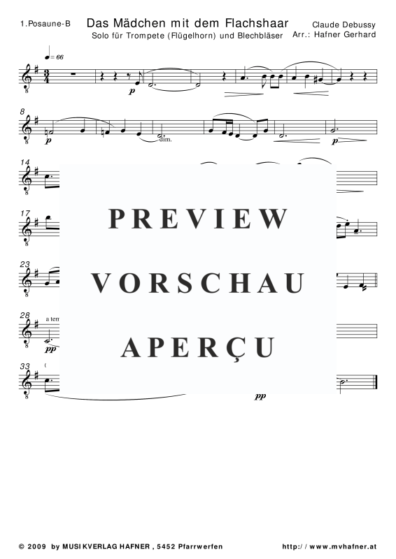 Produktgalerie: Seite 11 von 11 Das Mädchen mit dem Flachshaar, , (Blechbläser Quintett)