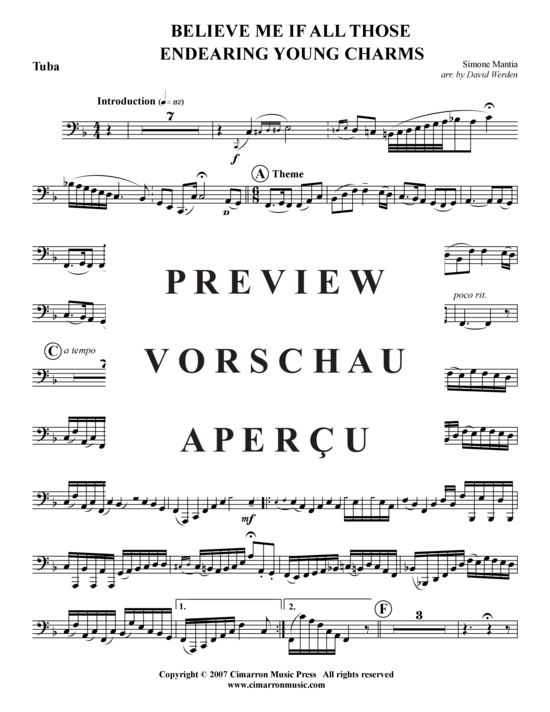 Product gallery: Page 10 of 12 Believe Me If All Those Endearing Young Charms , , (tuba + piano)