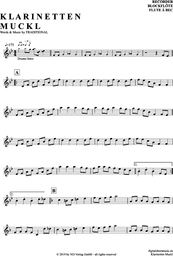 Product gallery: Page 1 of 4 Klarinetten Muckl , , (recorder)