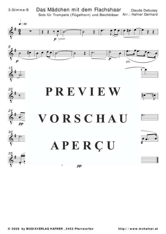 Produktgalerie: Seite 10 von 11 Das Mädchen mit dem Flachshaar, , (Blechbläser Quintett)