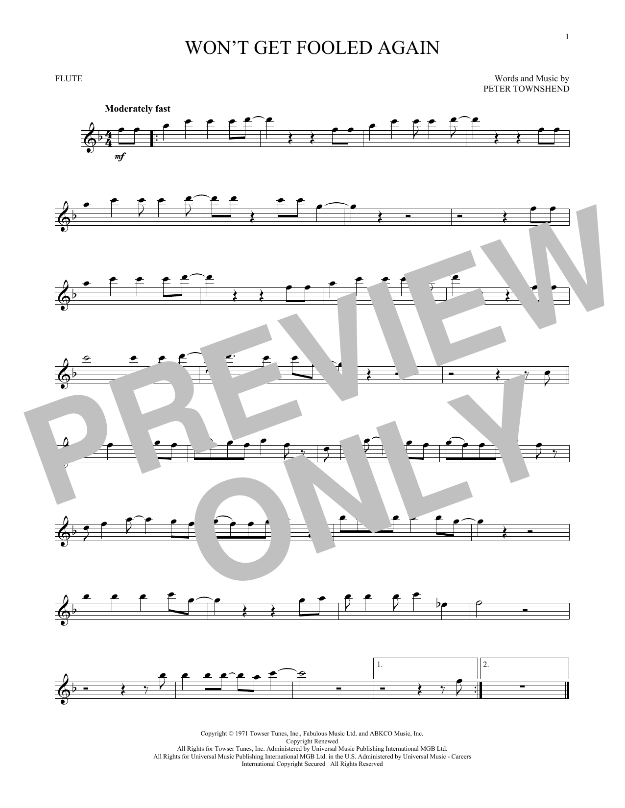 Product gallery: Page 1 of 1 Won't Get Fooled Again, The Who