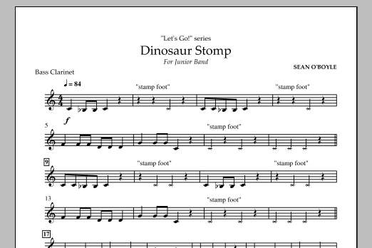 Produktbild zu:  Dinosaur Stomp - Bass Clarinet - 