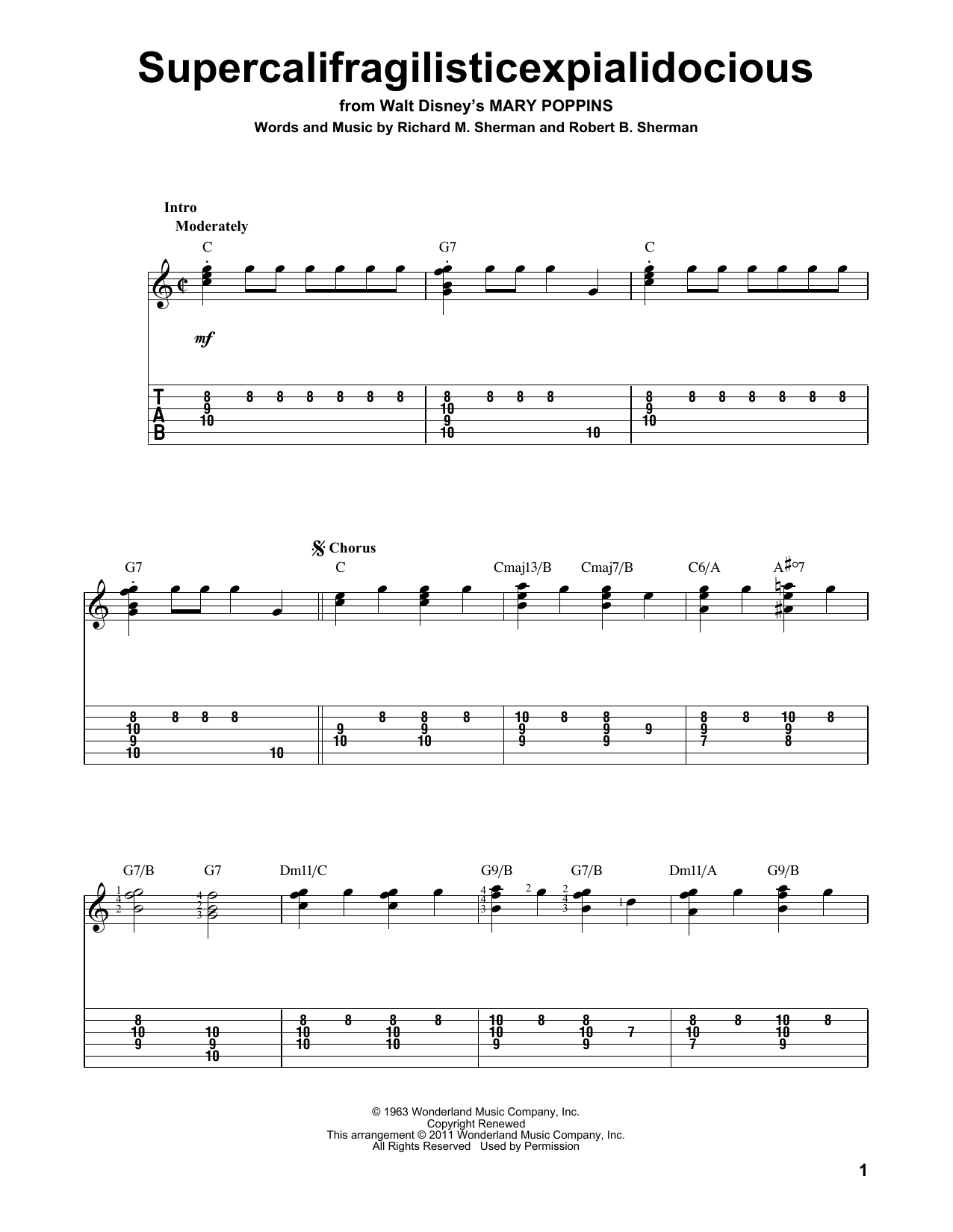 Produktbild zu: Supercalifragilisticexpialidocious (from Mary Poppins)