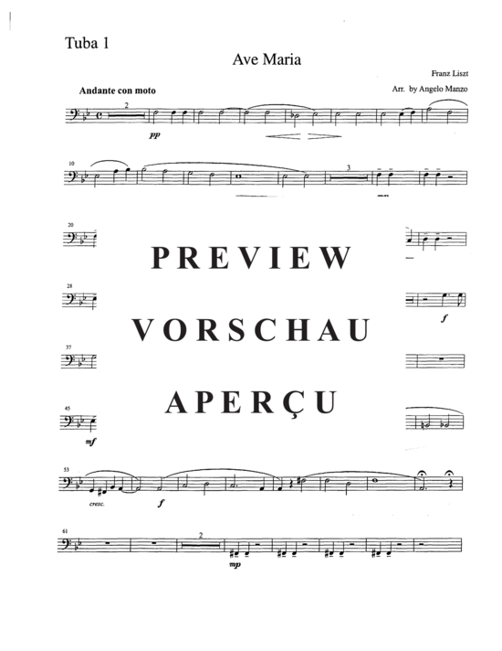 Product gallery: Page 16 of 19 Ave Maria , , (Tuba Quartett EETT)