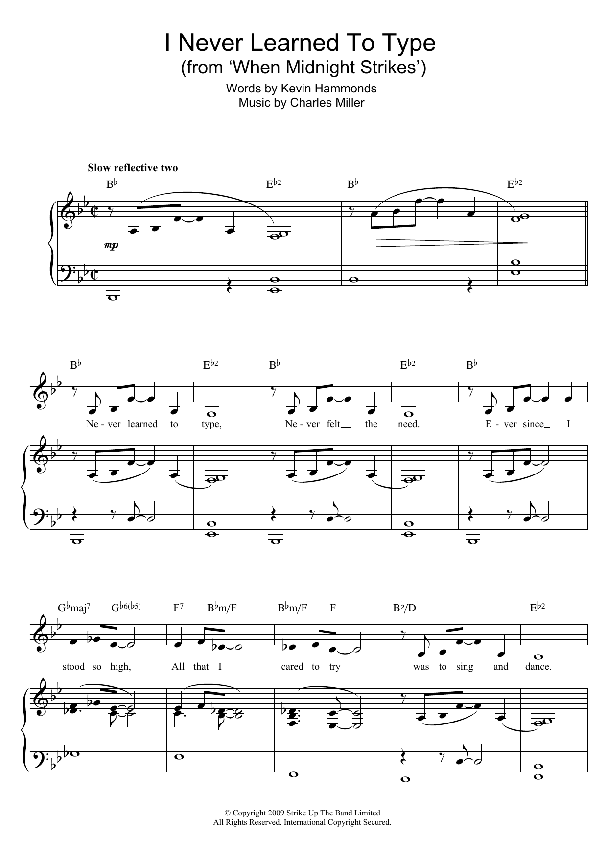 Produktbild zu: I Never Learned To Type (from When Midnight Strikes)