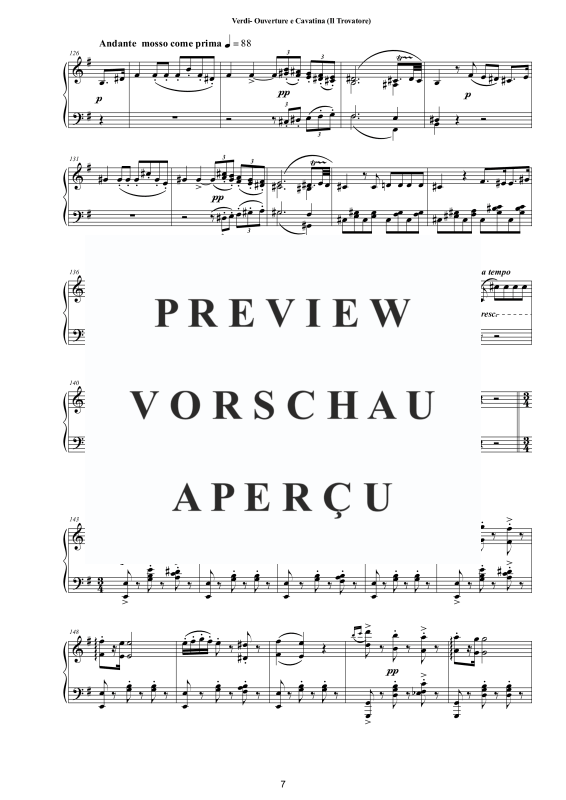 Produktgalerie: Seite 8 von 11 Ouverture e Cavatina (Il Trovatore) - Piano Version, , Klavier Solo