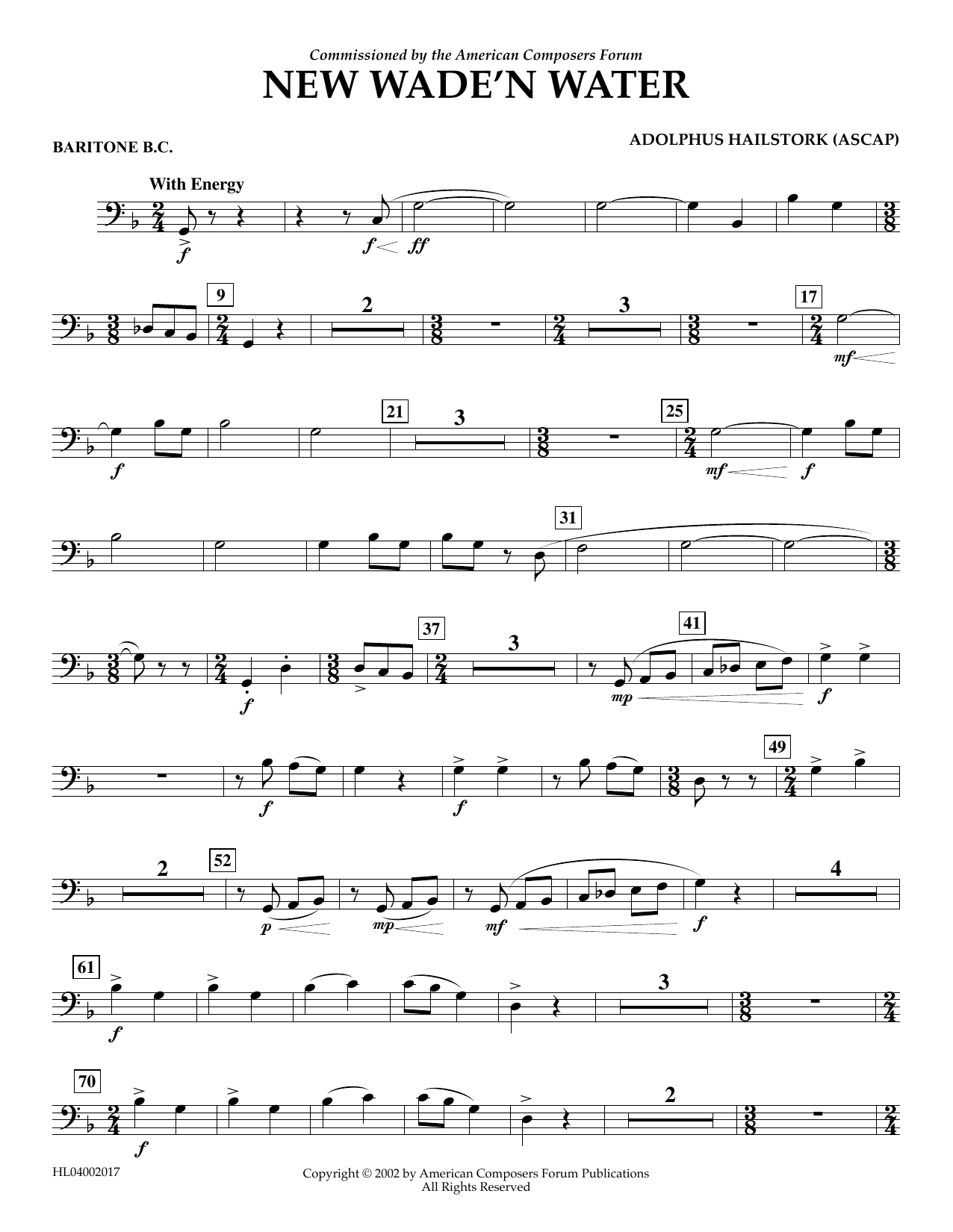 Produktbild zu: New Wade 'n Water - Euphonium in Bass Clef