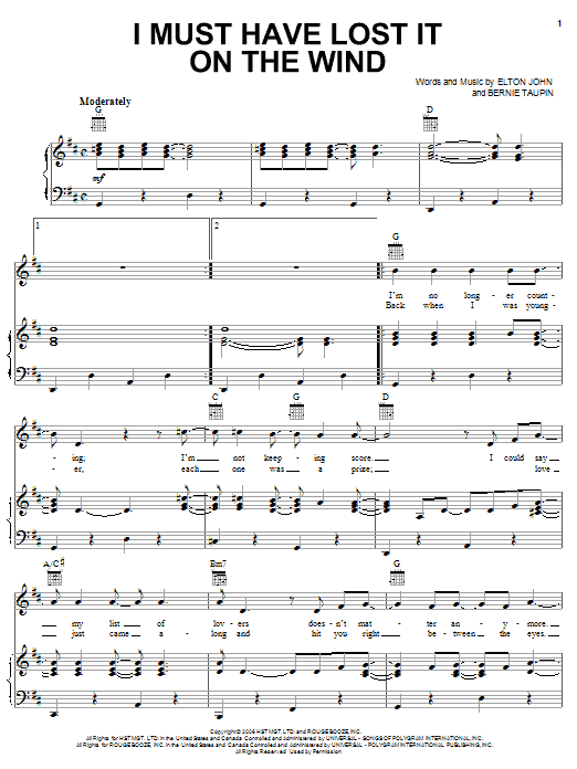 Produktbild zu: I Must Have Lost It On The Wind