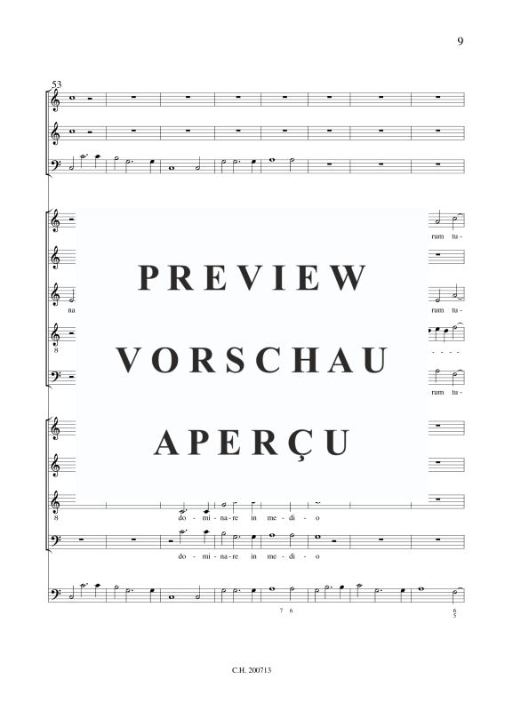 gallery: Dixit Dominus , , (Gemischtes Ensemble 9 Stimmen, 2 Vioilinen, Violone und BC)