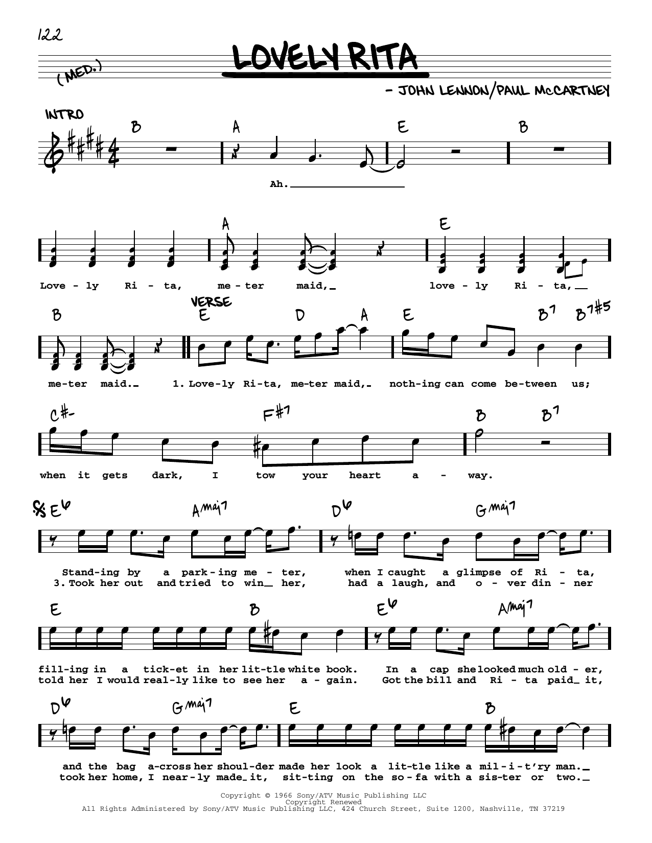 Product gallery: Page 1 of 1 Lovely Rita [Jazz version], The Beatles