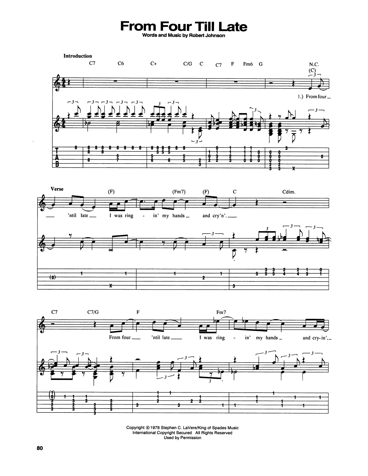 Produktgalerie: Seite 1 von 1 From Four Until Late, Robert Johnson, Gitarre