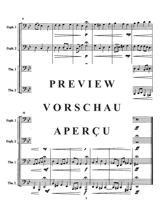 Product gallery: Page 5 of 10 Three Chorales , , (Tuba Quartett EETT)