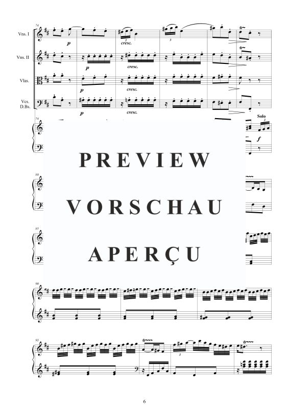 Produktgalerie: Seite 7 von 11 Cembalo Konzert Nr. 4 in D-Dur, , Cembalo und Streichorchester