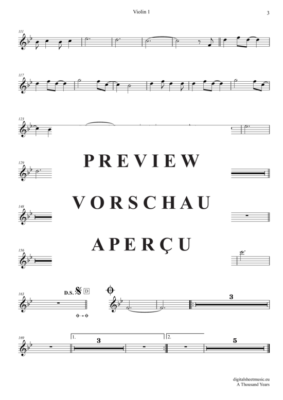 Product gallery: Page 10 of 21 A Thousand Years , Perri, Christina, (violin trio + piano)