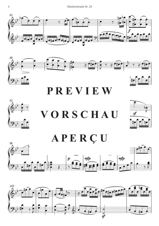 Product gallery: Page 6 of 15 Klaviersonate Nr. 19 - op. 49, Nr. 1 , , Piano Solo
