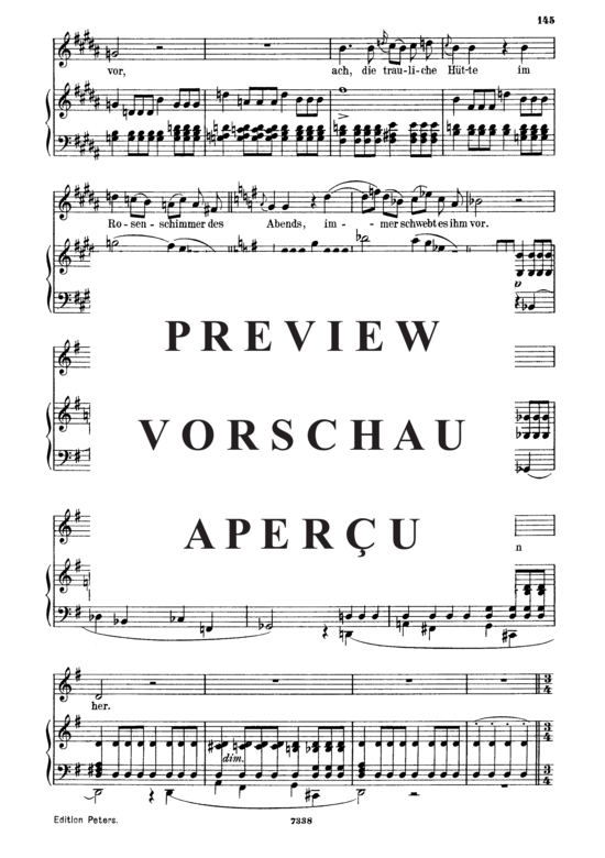 Product gallery: Page 5 of 9 Das Heimweh D.851, , Medium Voice and Piano