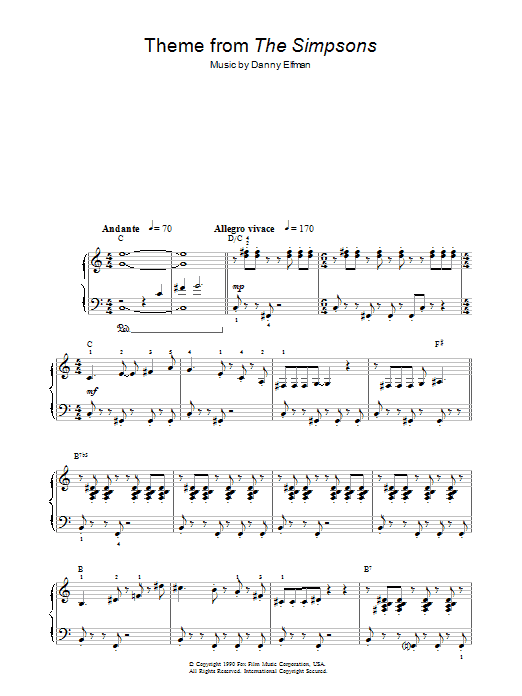 Produktbild zu: Theme From The Simpsons