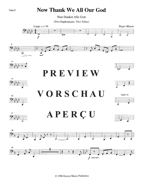 Product gallery: Page 13 of 14 Now Thank We All our God , , (Tuba Quartett EETT)