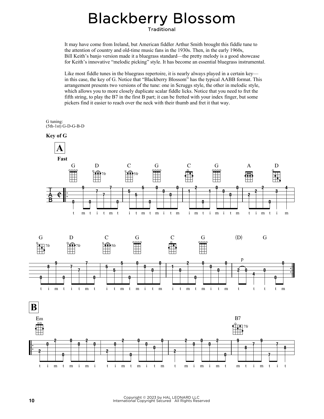 Product gallery: Page 1 of 1 Blackberry Blossom (arr. Fred Sokolow), Traditional