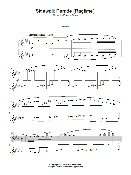 Produktbild zu: Sidewalk Parade (Ragtime)