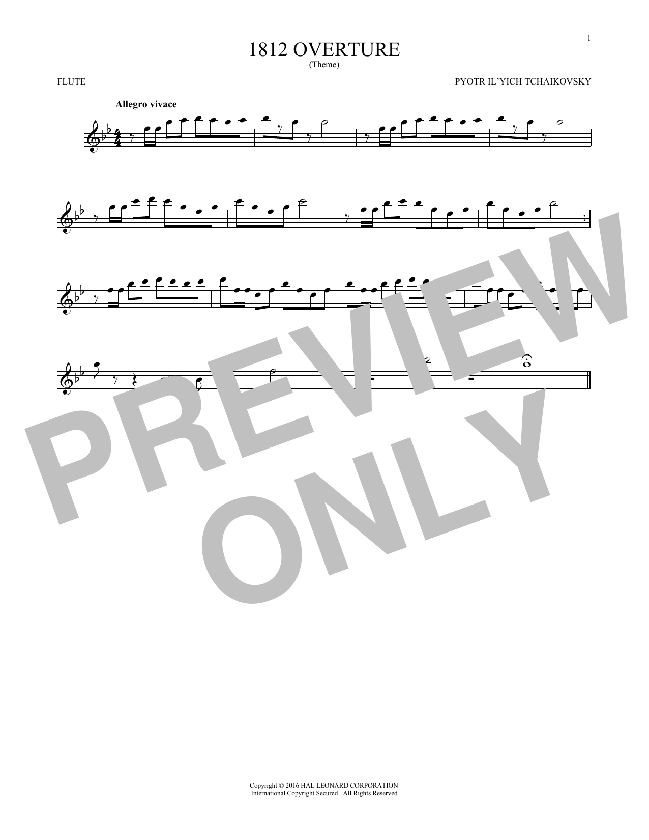 Product gallery: Page 1 of 1 1812 Overture, Pyotr Il'yich Tchaikovsky