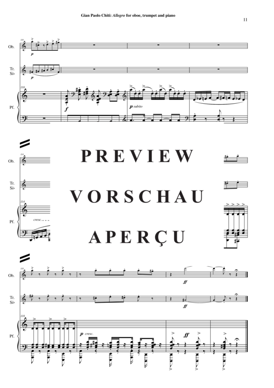 Product gallery: Page 12 of 21 Allegro , , (oboe, trumpet in Bb + piano)