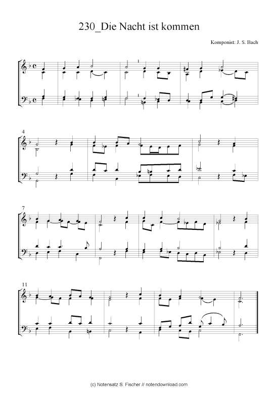 Produktbild zu: Die Nacht ist kommen J. S. Bach