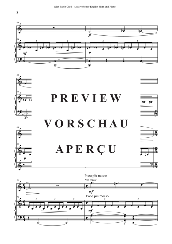 Produktgalerie: Seite 9 von 16 Apocryphe , , (Englischhorn + Klavier)