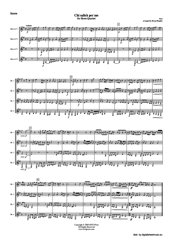 Produktbild zu: Chi salira per me Giaches de Wert (arr. Doughty)