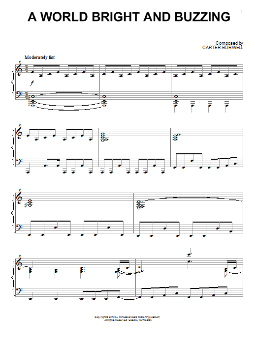 Product gallery: Page 1 of 1 A World Bright And Buzzing, Carter Burwell