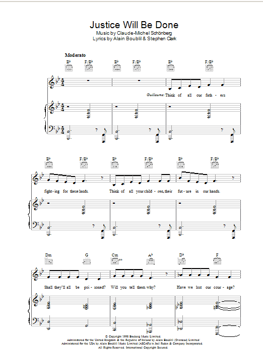 Produktbild zu: Justice Will Be Done (from Martin Guerre)