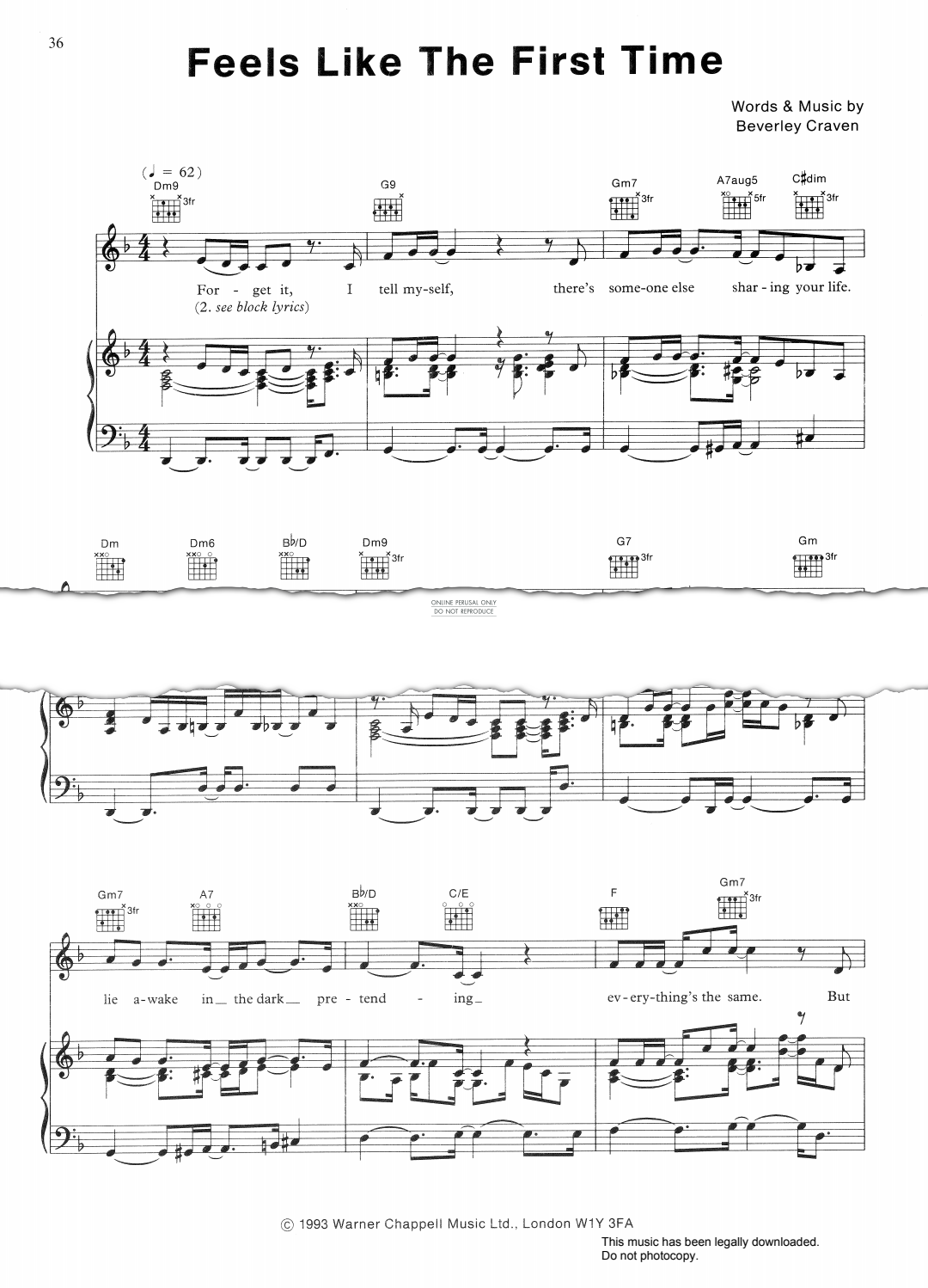 Product gallery: Page 1 of 1 Feels Like The First Time, Beverley Craven