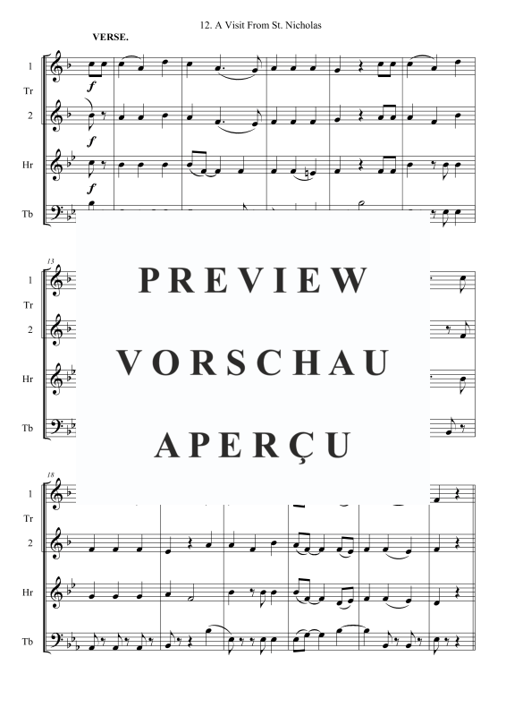 Produktgalerie: Seite 3 von 10 A Visit From St. Nicholas, , Blechbläser Quintett