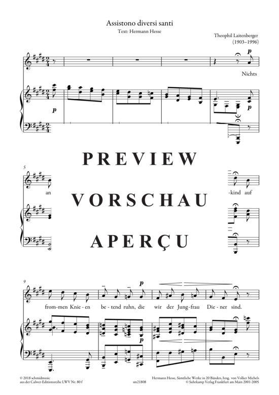 Product gallery: Page 3 of 4 Assistono diversi santi , , (voice + piano)