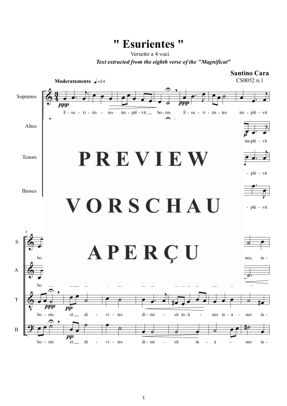 Product gallery: Page 2 of 7 Esurientes - Versetto (Magnificat), , Mixed Choir A Cappella