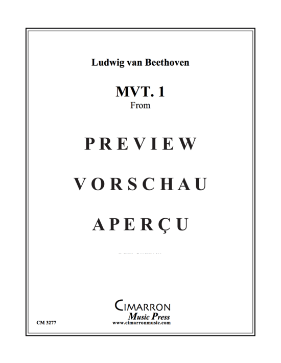 Produktgalerie: Seite 2 von 21 Mvt. 1 from Symphony No. 5 , , (Blechbläserquintett)