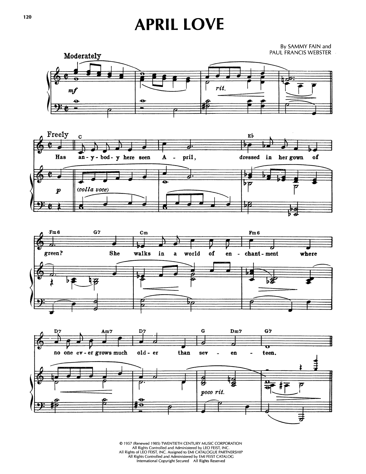 Produktgalerie: Seite 1 von 1 April Love, Pat Boone, Gesang, Gitarre, Klavier