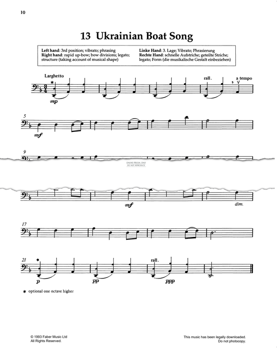 gallery: Ukrainian Boat Song, Pat Legg, Violoncello