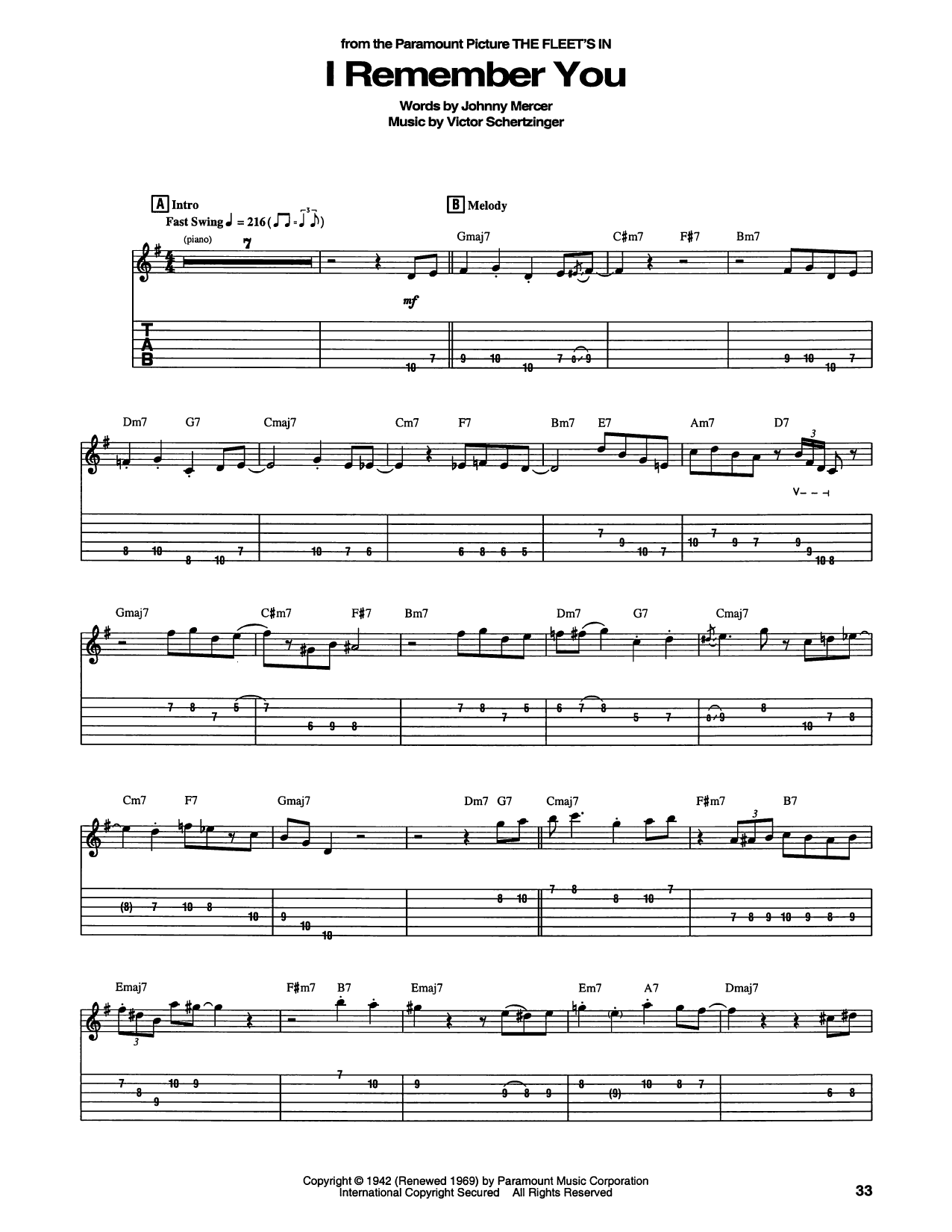 Produktgalerie: Seite 1 von 1 I Remember You, Jo Stafford, Gitarre