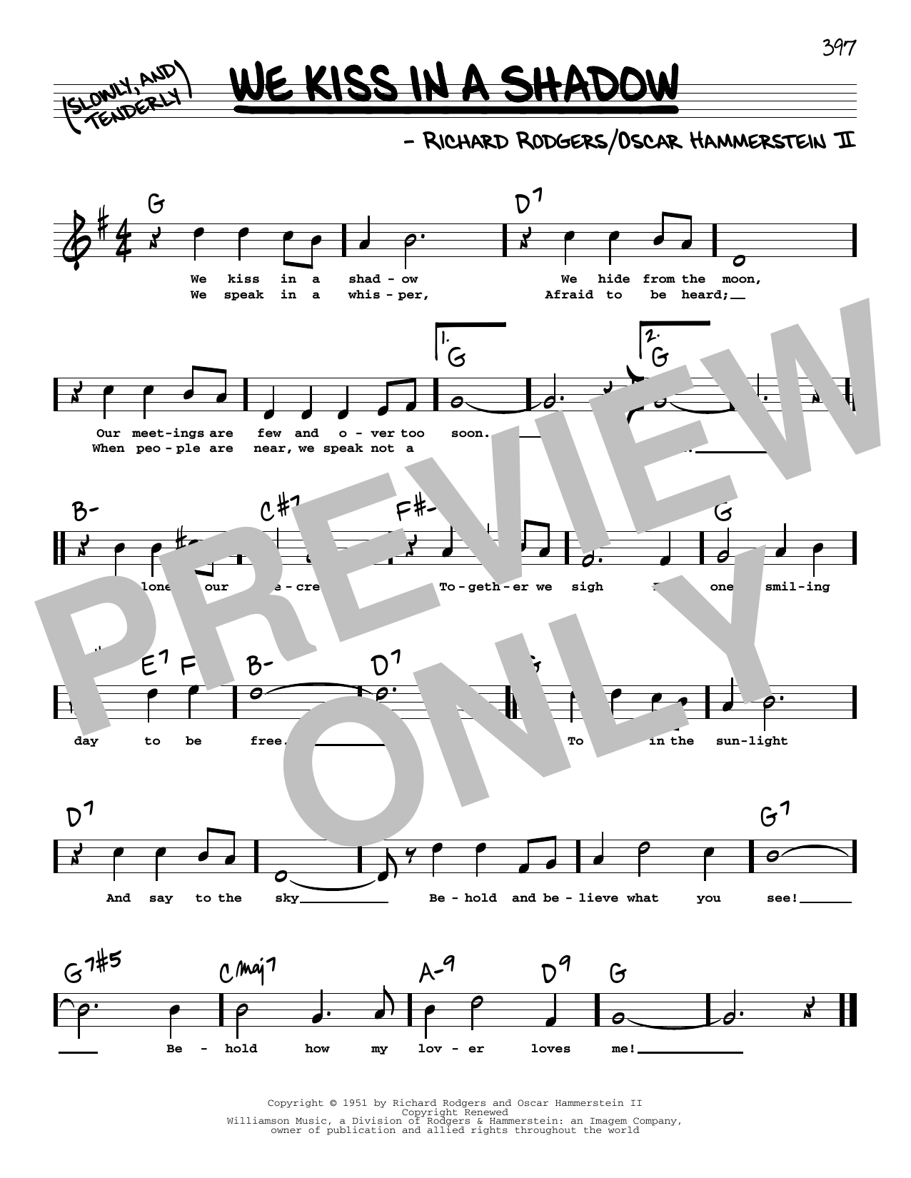 Produktbild zu: We Kiss In A Shadow (High Voice)