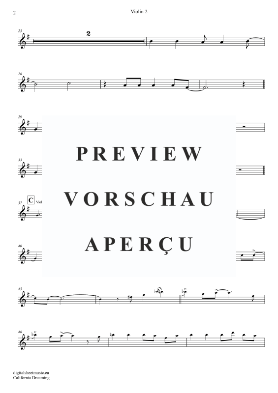 gallery: California Dreamin, Mamas & Papas, (Violinen Trio + Klavier)